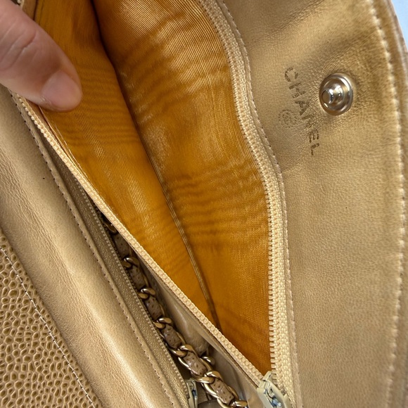 CHANEL Caviar Honey Leather WOC - Picture 9 of 13